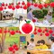 15Pcs Apple Paper Lantern Classroom Decor – Back to School Hanging Decorations | Red Apple Fruit Theme Party Supplies for First Day of School, Teacher Appreciation & Classroom Decor